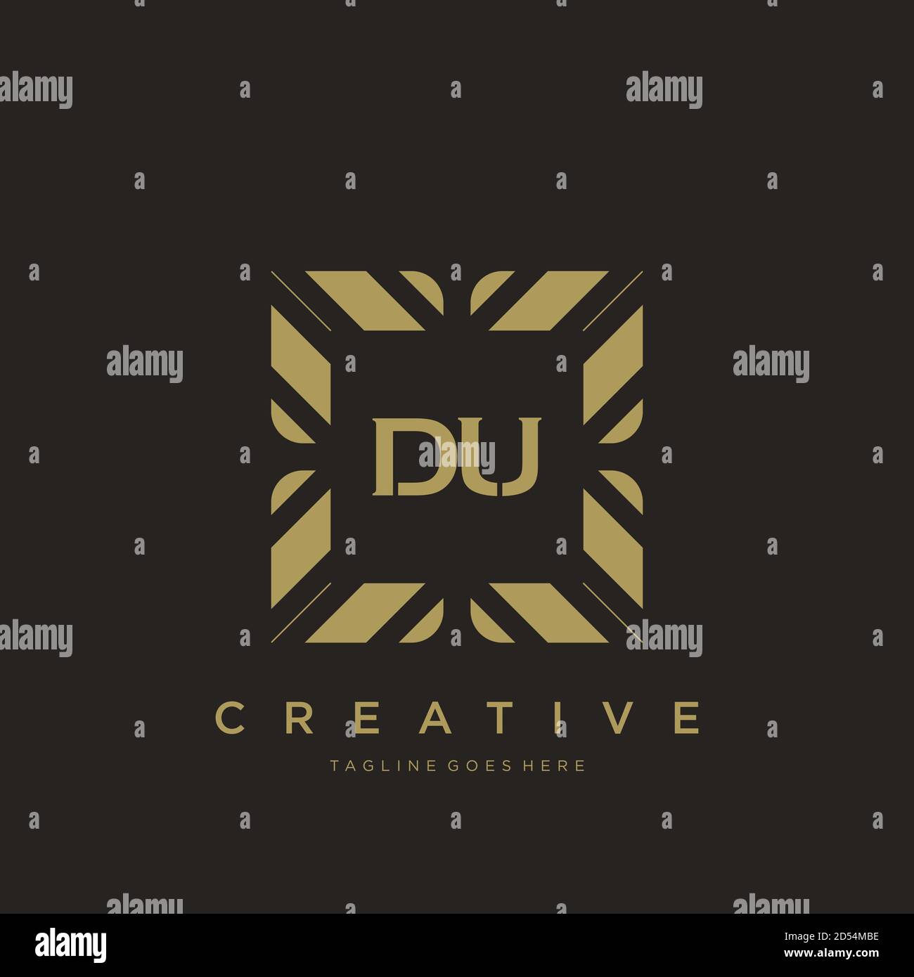 initial letter luxury ornament monogram logo template vector Stock Vector