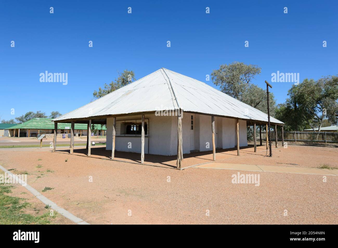 The Mud Hut in Bedourie was built 1880s with mud from the Eyre Creek, Bedourie, Queensland, QLD, Australia Stock Photo