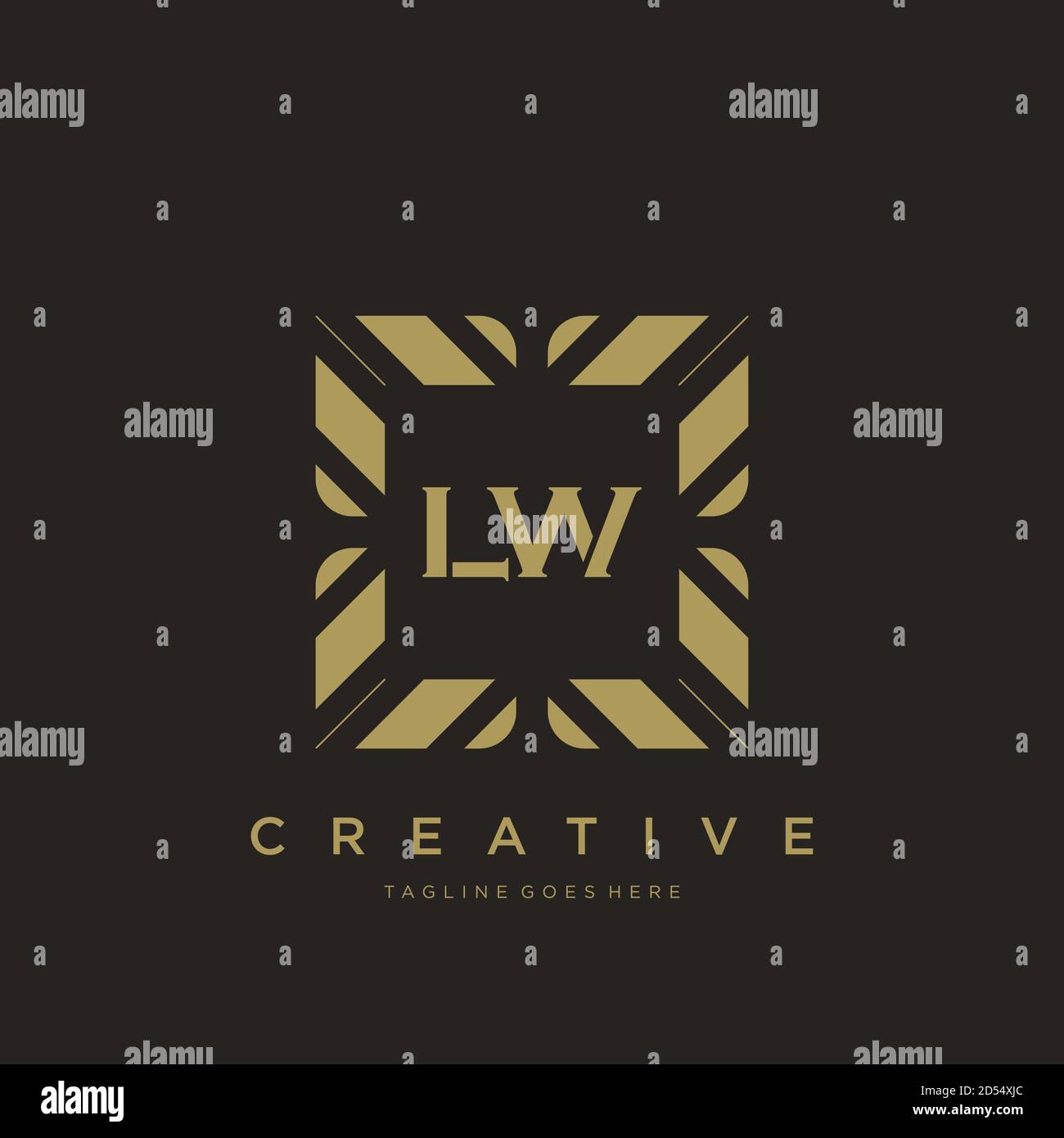 initial letter luxury ornament monogram logo template vector Stock Vector