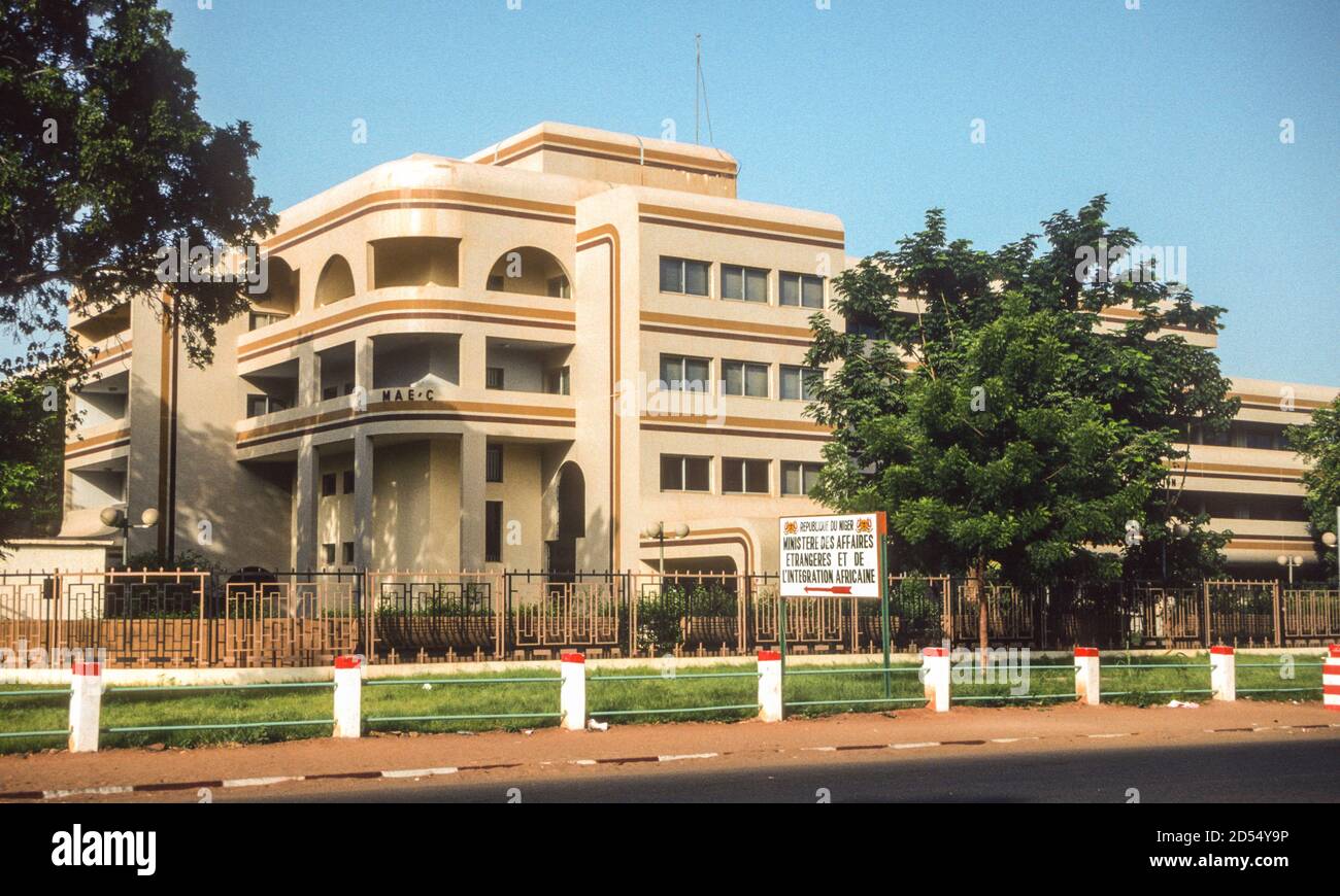 Niamey, Niger. Ministry of Foreign Affairs. Stock Photo