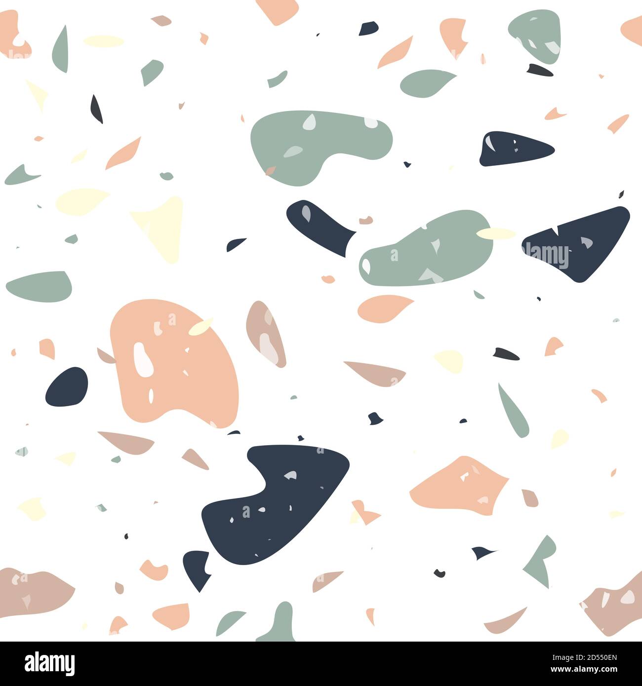 Terrazzo flooring vector seamless pattern. Modern vector illustration ...