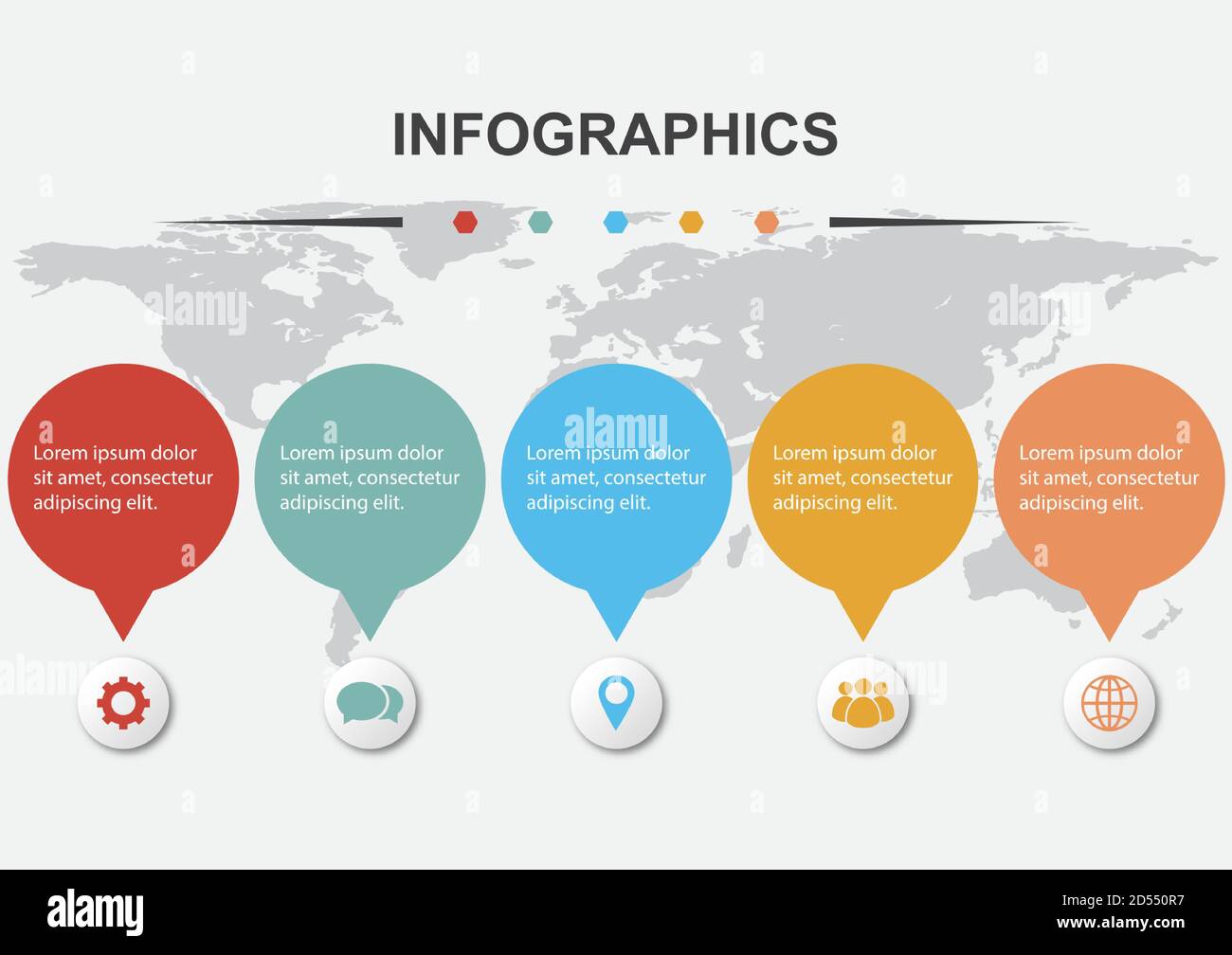 Infographic design template for business, stock vector Stock Vector ...