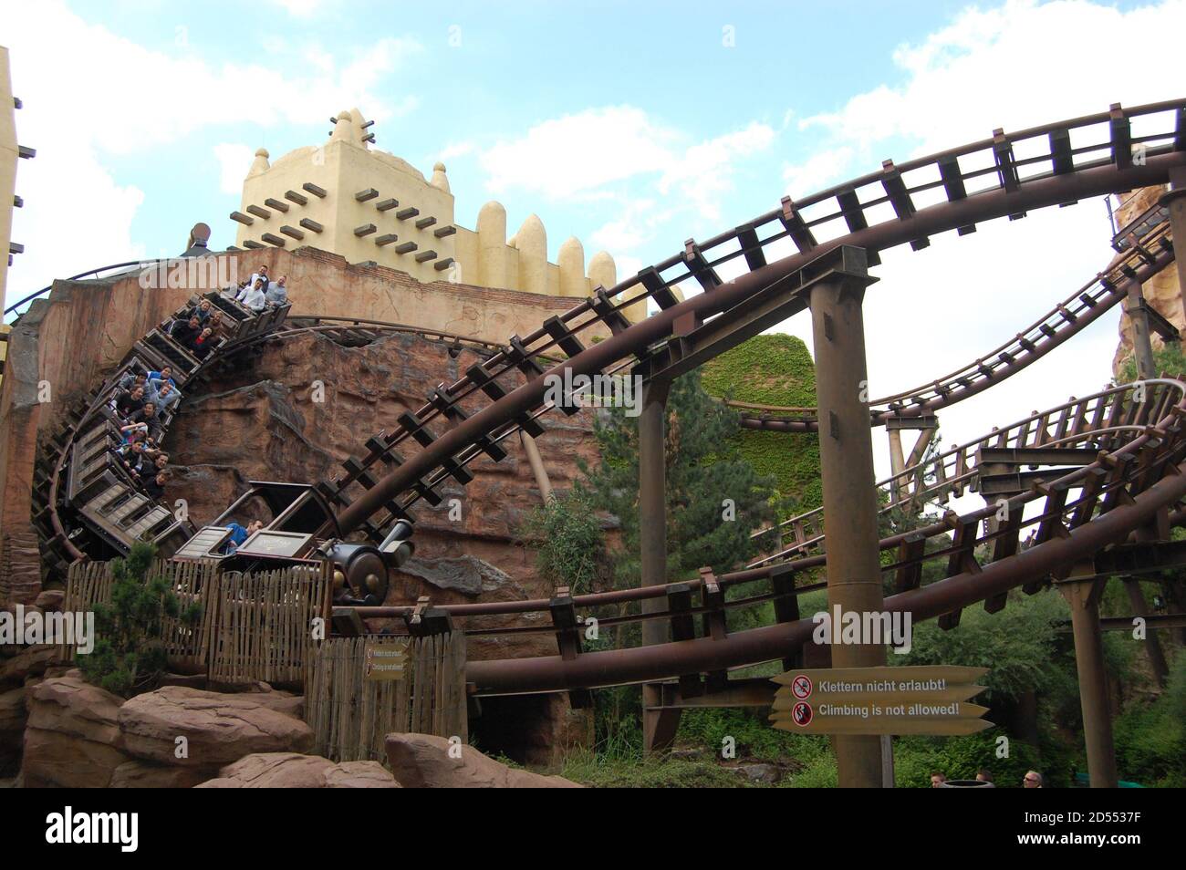 Roller coaster in the Phantasialand in Cologne-Bruehl, Germany Stock Photo  - Alamy