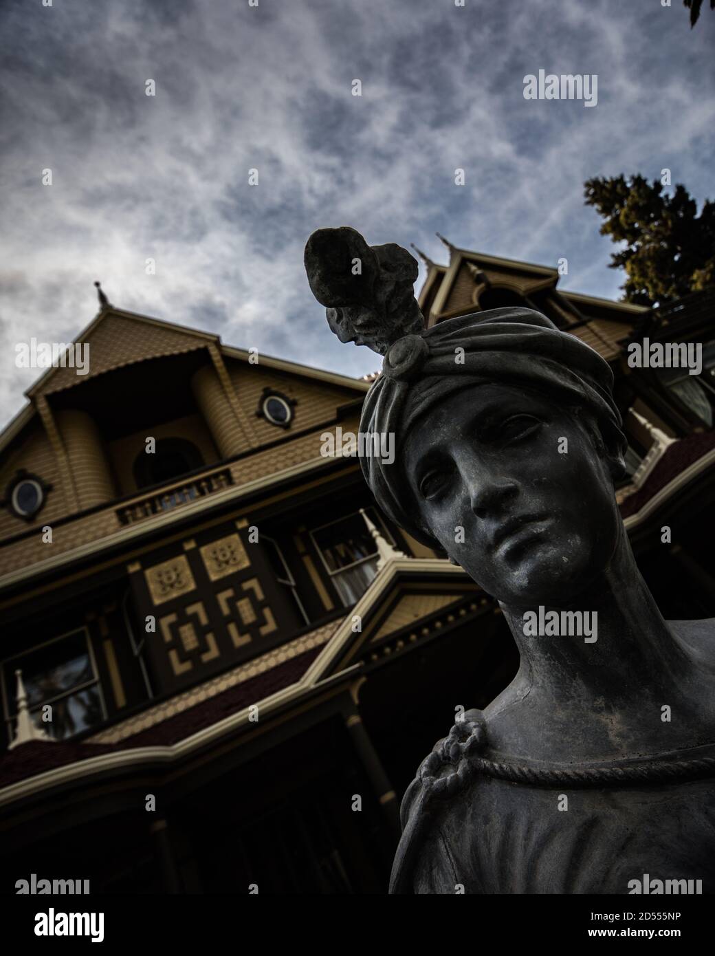 Exterior Photos of the Winchester House in San Jose California. One of