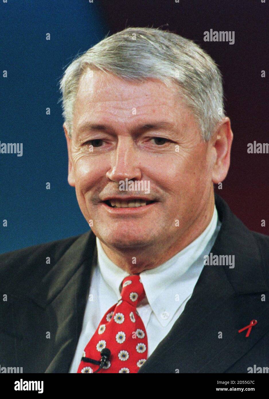 Dr John Malone Chairman And Ceo Of Tele Communications Inc Speaks During A Panel Discussion On The Convergence Of Voice Data And Video Over Cable S Broadband Network At The Western Cable Show December