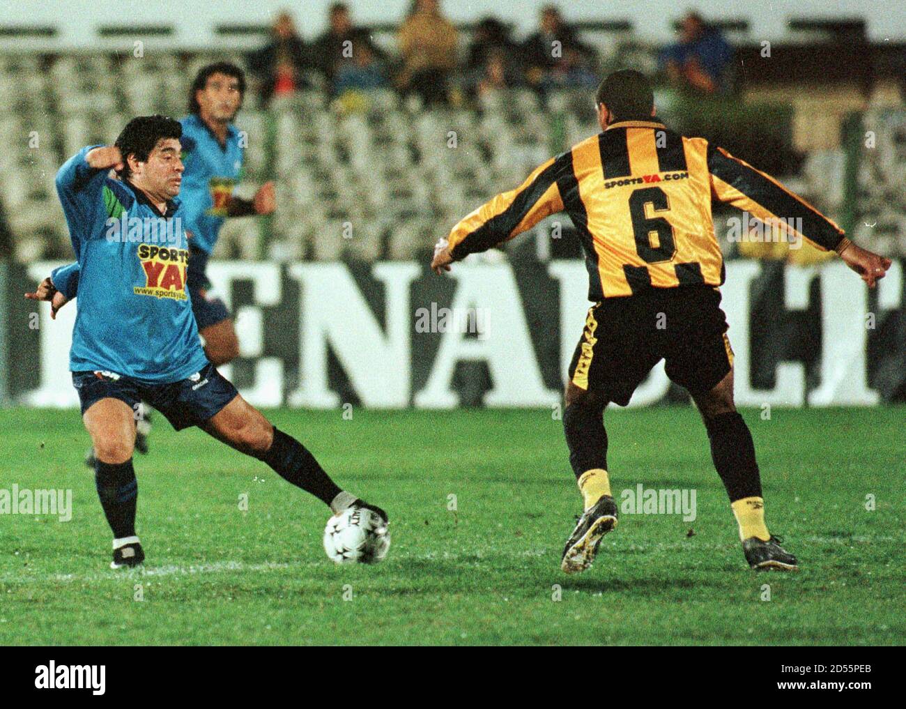 Former Argentinan Soccer Star Diego Maradona L Tries To Get Away From Marcelo De Souza From Penarol Of Montevideo June 24 Maradona Played In The Carlos Aguilera S Farawell Match With The America Former Argentinan Soccer Star Diego Maradona L Tries To Get Away From Marcelo De Souza From Penarol Of Montevideo June 24 Maradona Played In The Carlos Aguilera S Farawell Match With The America