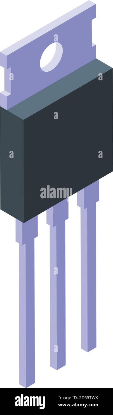 Industrial electric regulator icon, isometric style Stock Vector