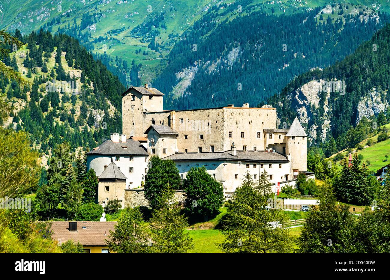 Naudersberg Castle in Nauders, Austria Stock Photo
