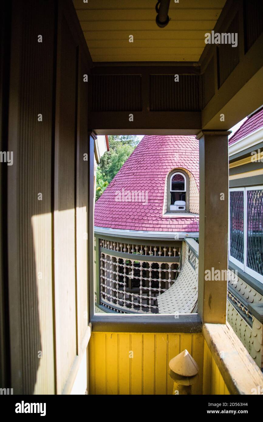 Interior photos of the Winchester Mystery House in San Jose California ...