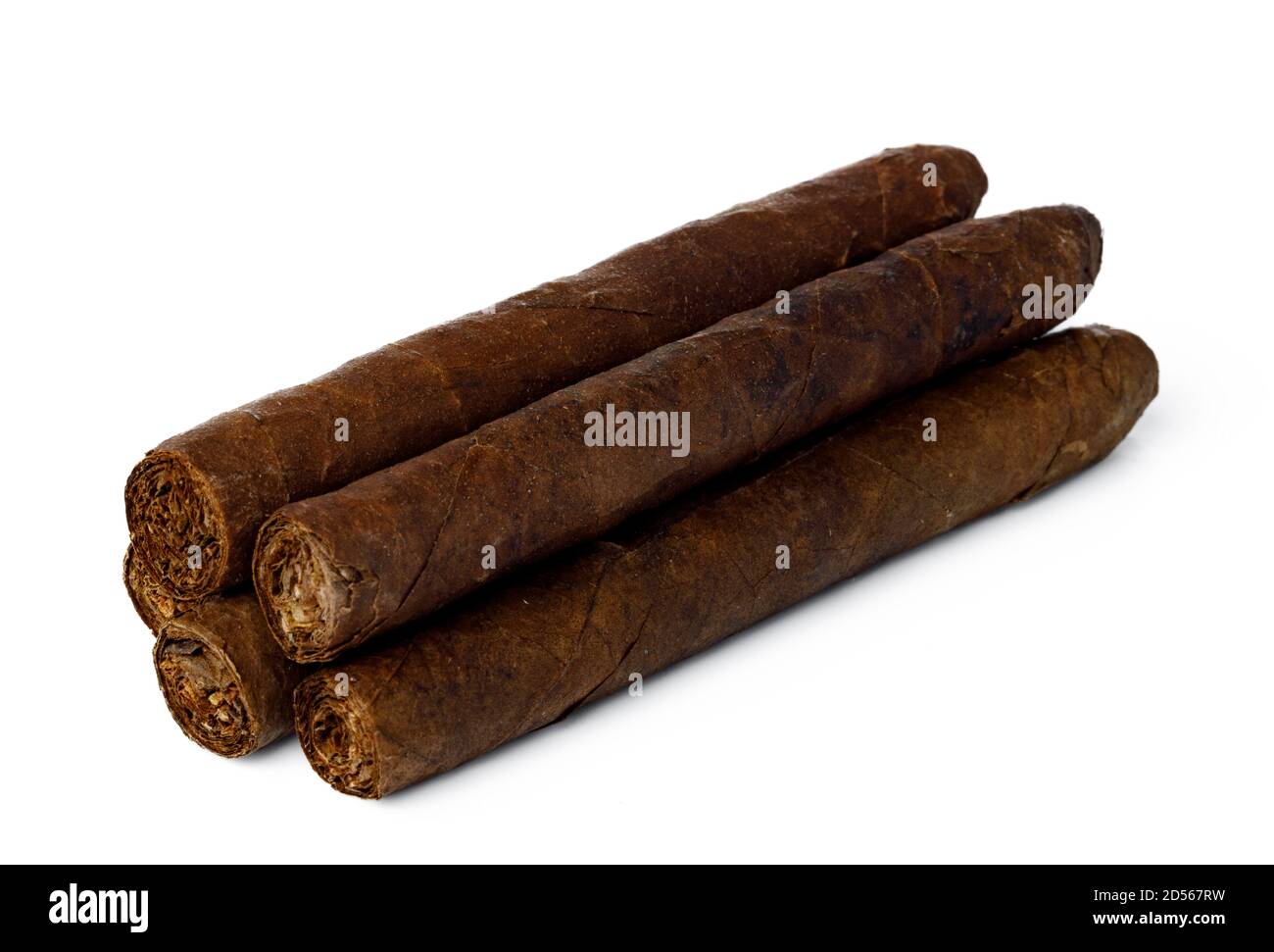 Bunch of hand rolled cigars isolated on white Stock Photo Alamy