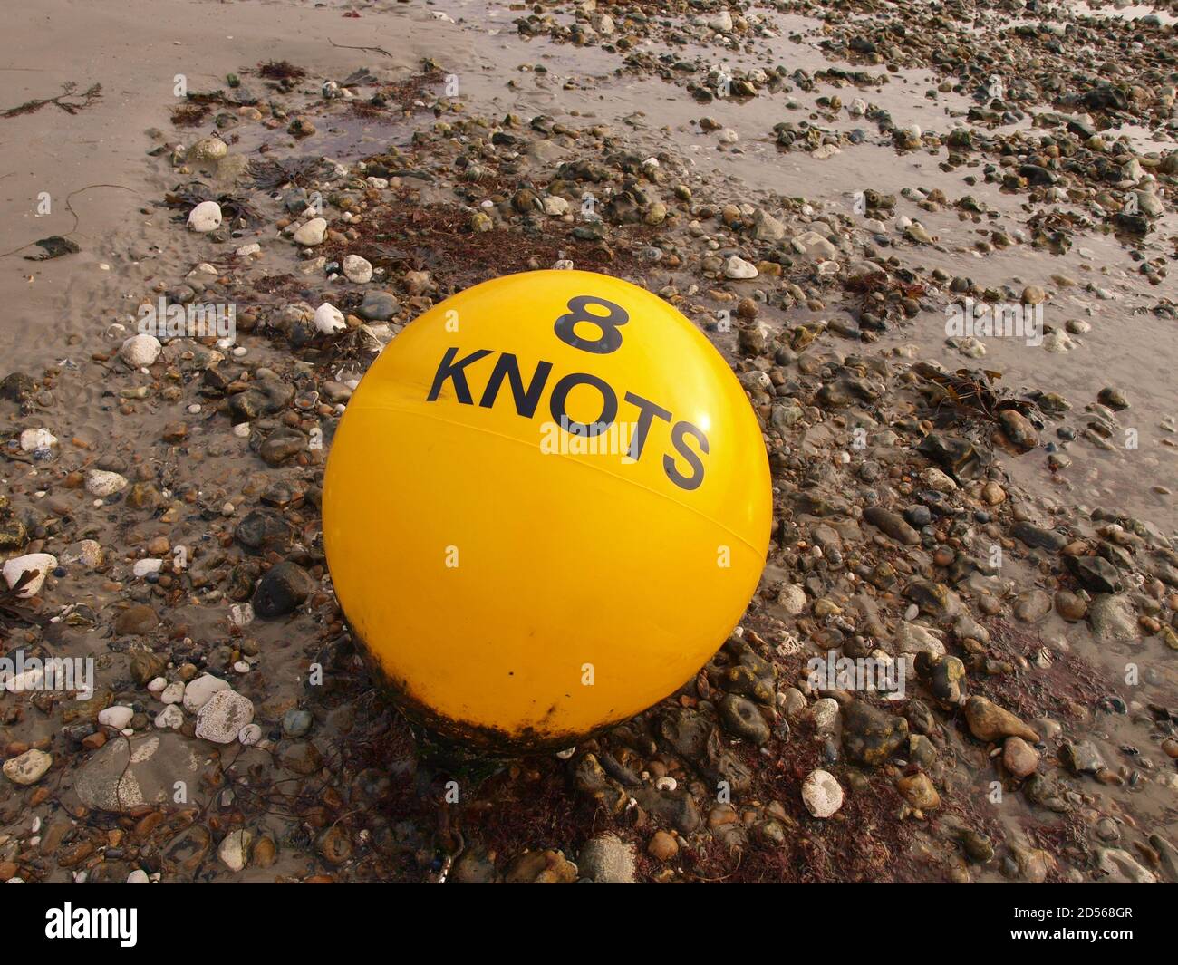8 Knots Yellow Buoy Stock Photo Alamy