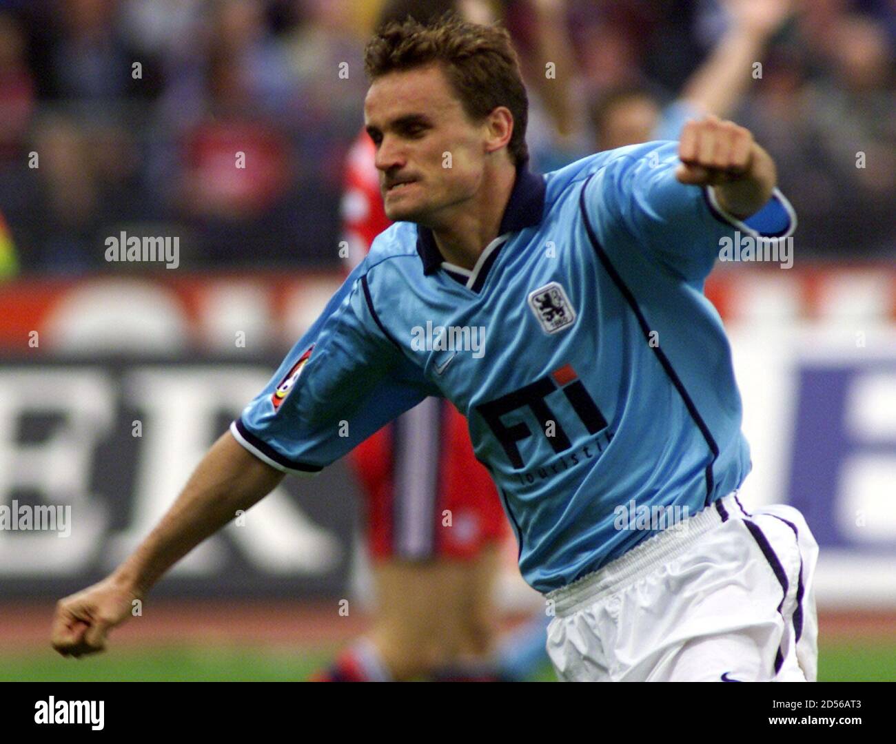 Martin Max Of Tsv 1860 Munich Celebrates After Scoring During The First Minutes Of The German