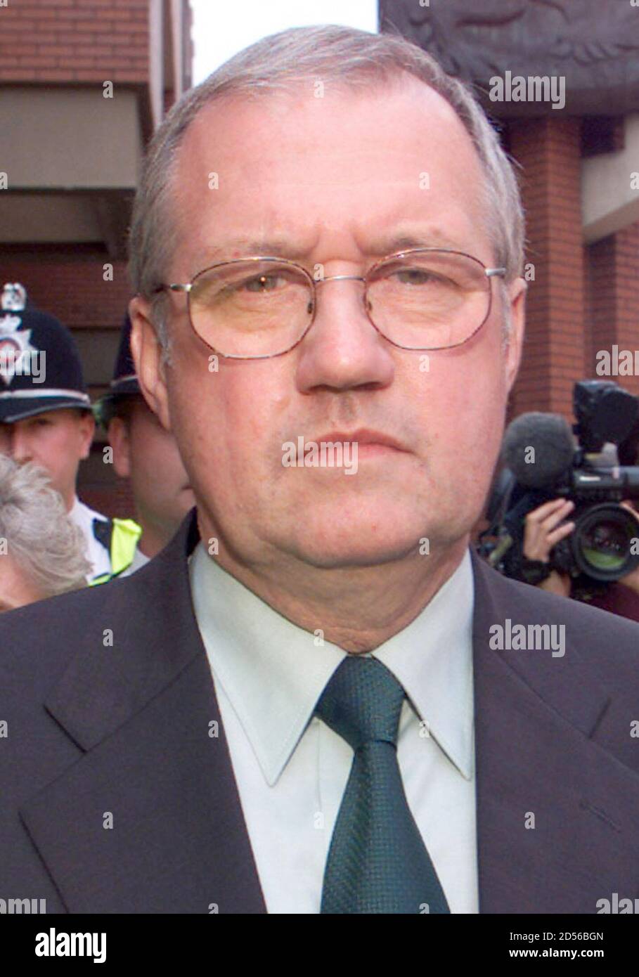 Former South Yorkshire Police Chief Superintendent David Duckinfield leaves Leeds Crown Court after the jury failed to reach a verdict and were sent home for the weekend July 21. David Duckinfield is charged with manslaughter and wilful neglect of duty in the first criminal proceedings to follow the Hillsborough tragedy in which 96 Liverpool soccer fans were crushed to death at the 1989 FA Cup Semi final.  DC/WS Stock Photo