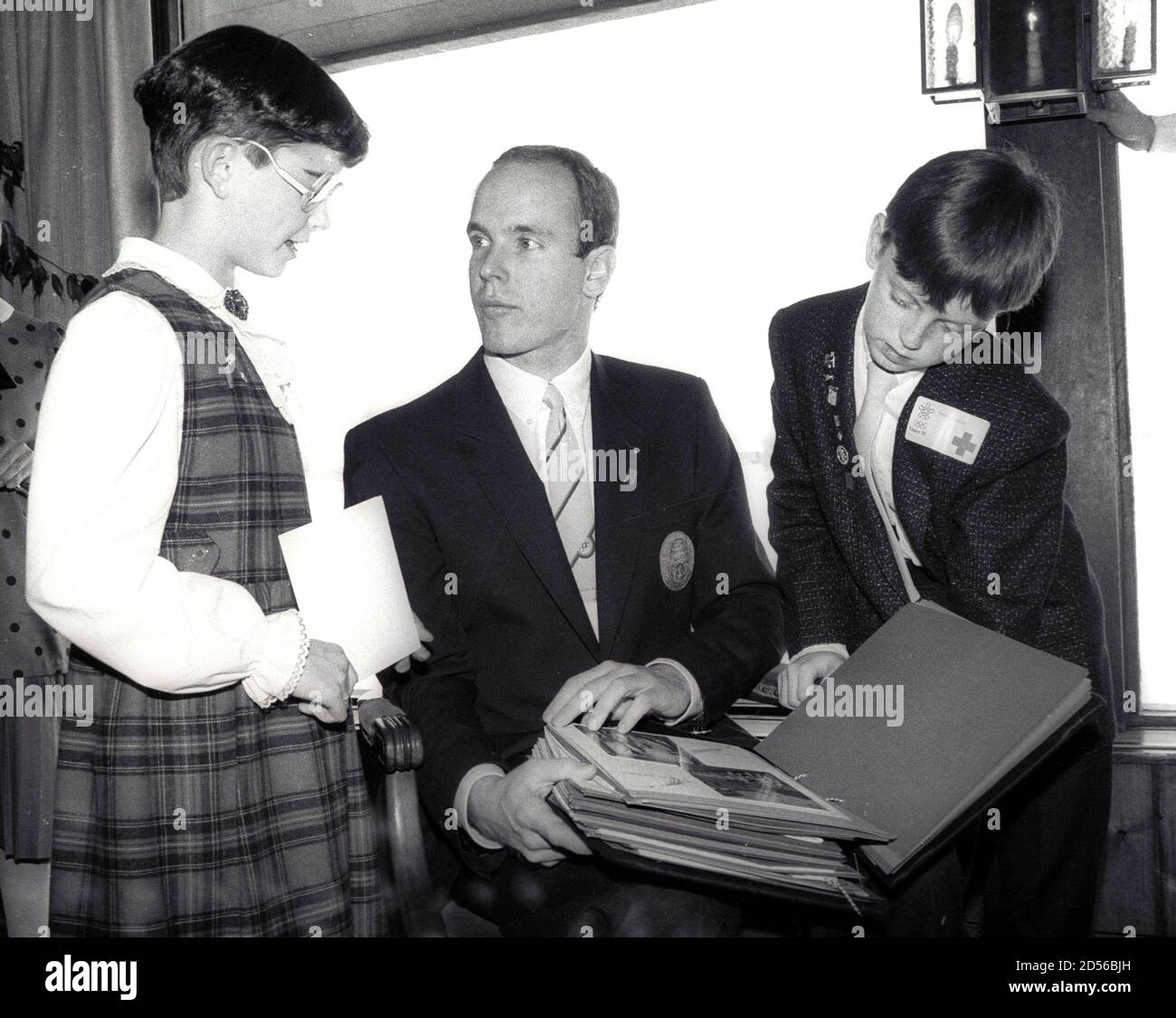 Prince albert of monaco young hi-res stock photography and images - Alamy