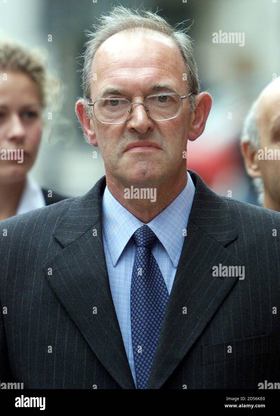 Former South Yorkshire Police Superintendent Bernard Murray arrives at Leeds Crown Court June 12. Murray and former Chief Superintendant David Duckinfield are charged with manslaughter and wilful neglect of duty in the first criminal proceedings to follow the Hillsborough tragedy in which 96 Liverpool soccer fans were crushed to death at the 1989 FA Cup Semi final.  DC/PS Stock Photo