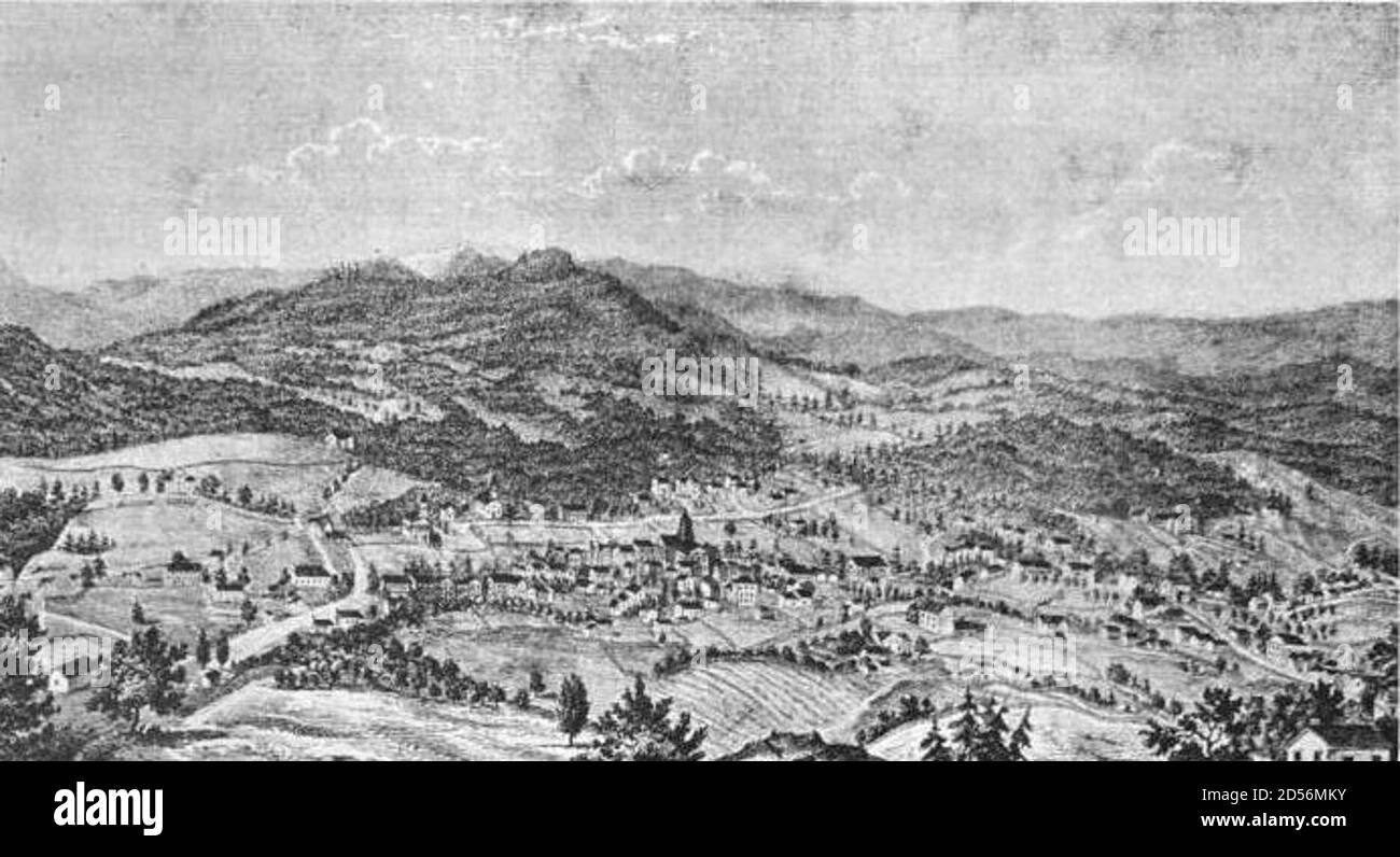 Asheville, 1854 Stock Photo