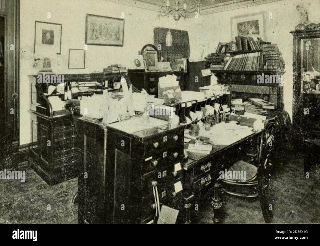 "Mrs. Dodge's Desk at Home." Stock Photo