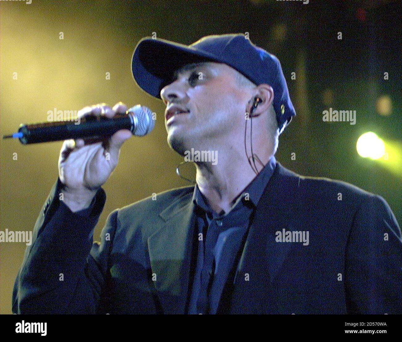 Singer Eros Ramazotti performs at the open air-festival 'Out in the Green'  in Frauenfeld, Switzerland in front of 28'000 spectators July 11. After a  two-year family-break the Italian superstar made his first '