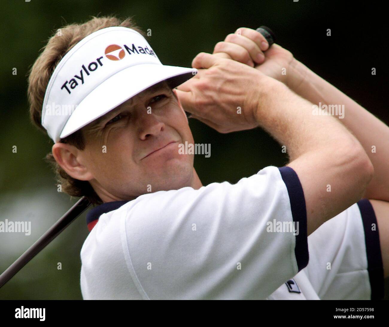 Lee Janzen, of Orlando, Florida, watches his shot while on the tenth tee at  the Canadian Open September 10. AC/SV Stock Photo - Alamy