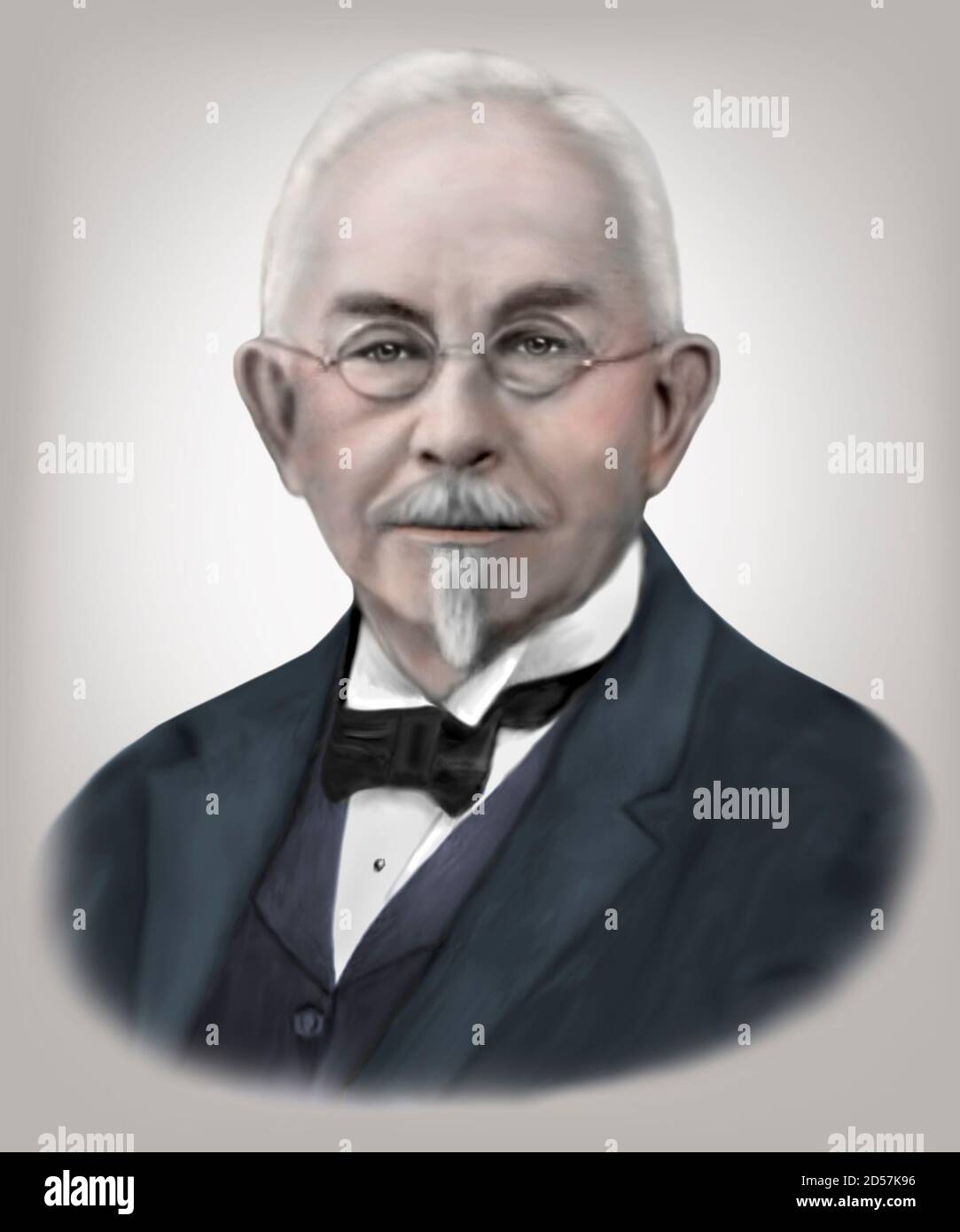 Wilhelm Johannsen 1857-1927 Danish Botanist Pharmacist Geneticist Stock Photo