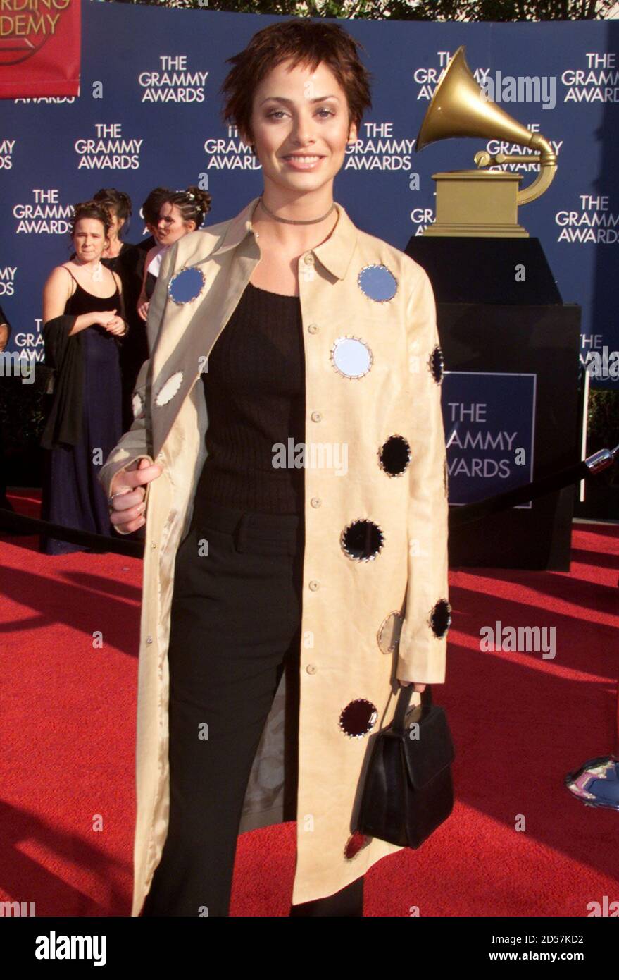 singer Natalie Imbruglia arrives at the Shrine Auditorium February 24 for the 1999 Grammy Awards in Los Angeles. Imburglia is nominated for Best New Artist, Best Pop Album for "