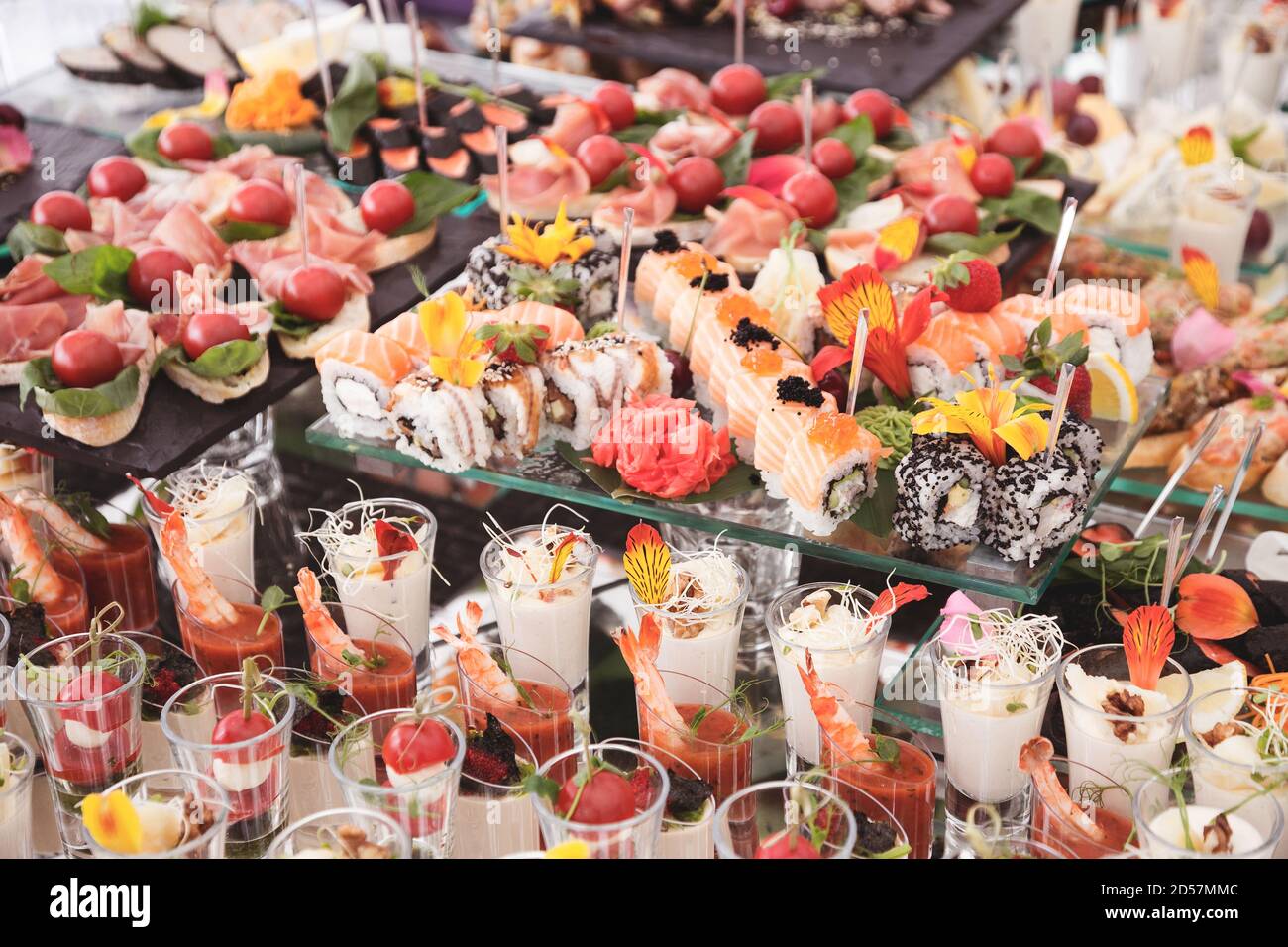 Buffet Brunch Food Eating Festive Cafe Dining Concept Stock Photo - Alamy