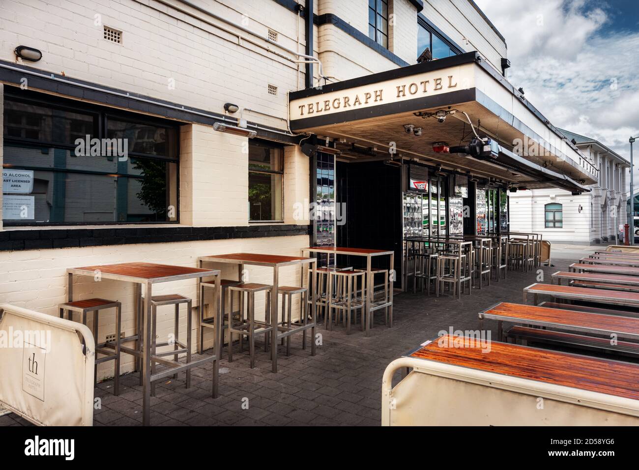 Famous Telegraph Hotel in the city of Hobart Stock Photo Alamy