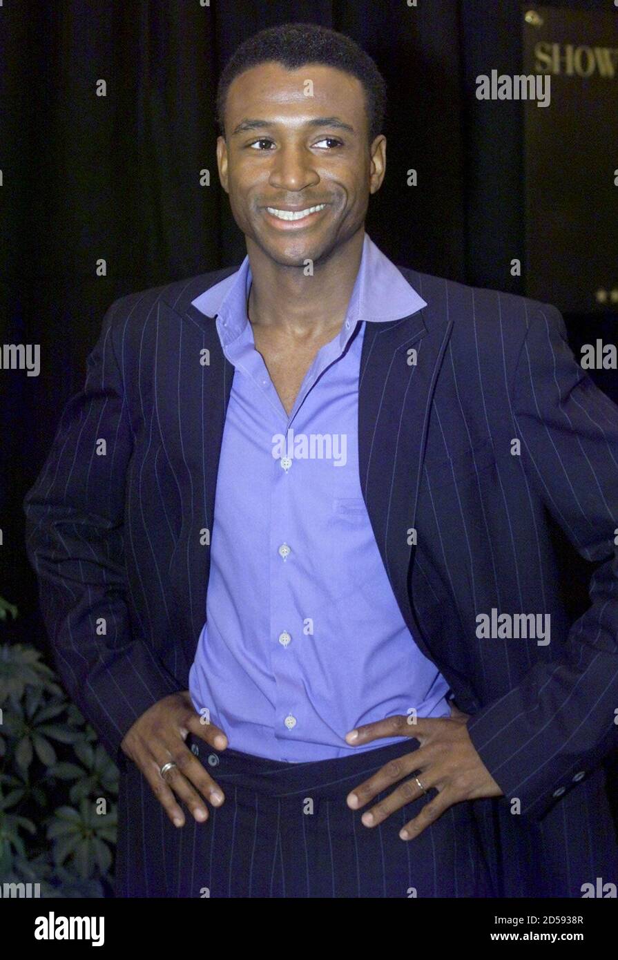 Actor Tommy Davidson arrives for a New Line Cinema luncheon at the ShoWest 2000 convention March 7 in Las Vegas. The actor stars with [Jada Pinkett Smith] in the upcoming movie 'Bamboozled'. ShoWest is an annual convention and trade show for movie theater owners. Stock Photo