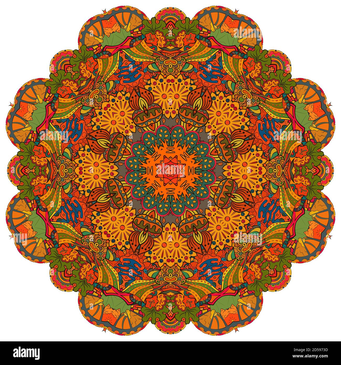 Mandala, tracery wheel mehndi design Stock Vector Image & Art - Alamy