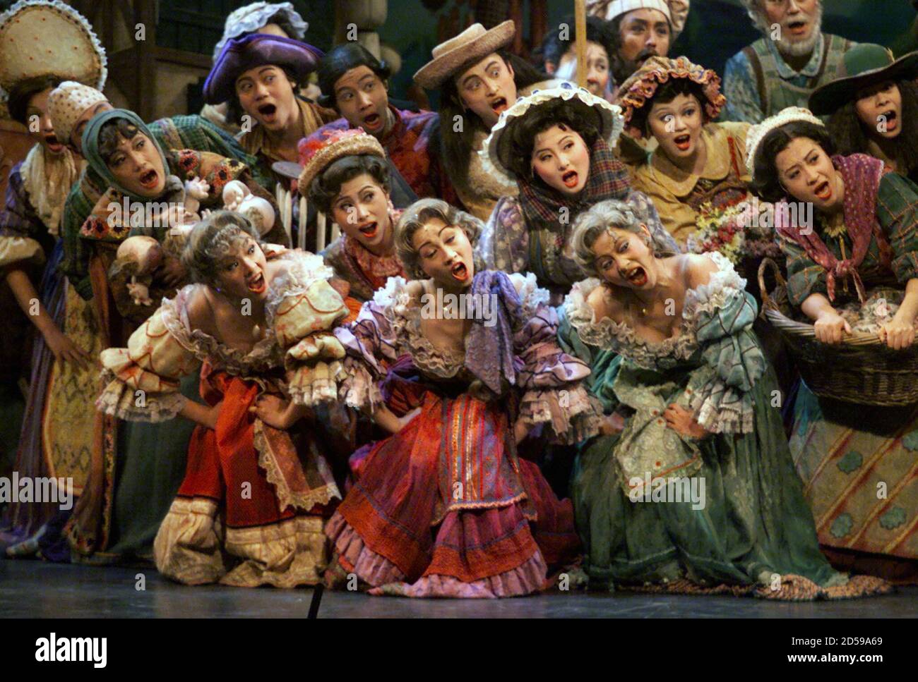 The World S First All Chinese Cast To Star In The Walt Disney Musical Beauty And The Beast Perform During A Preview Of The Show October 21 In Beijing More Than 60 Performances Will