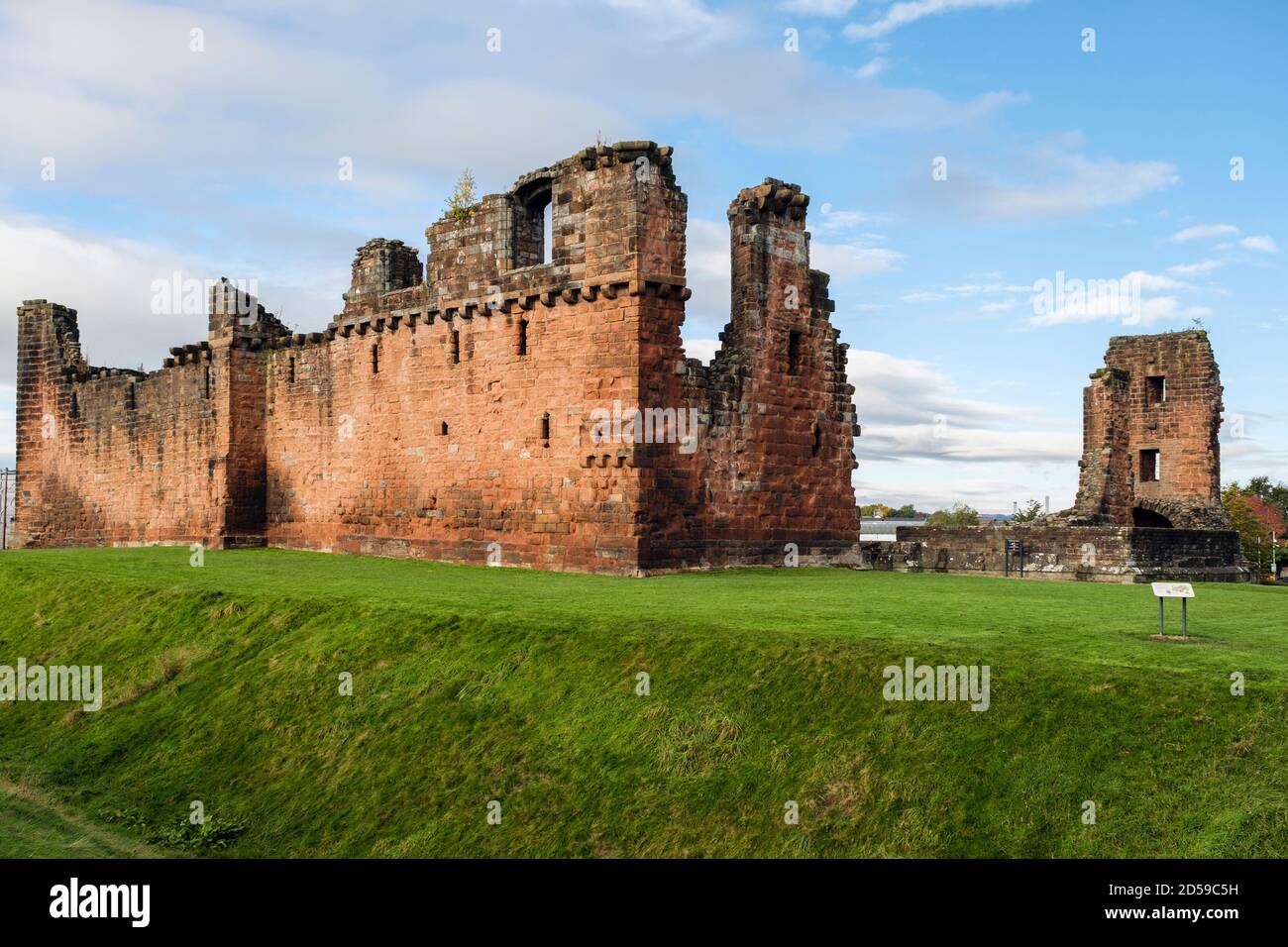 Ruins of Penrith castle. Penrith, Cumbria, England, UK, Britain Stock Photo