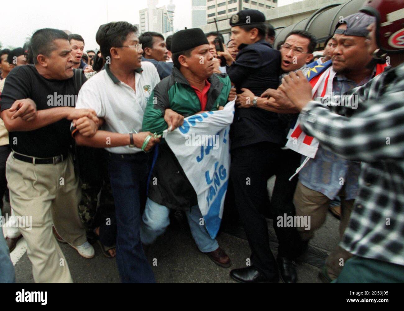 Malaysias Jailed Finance Minister Anwar High Resolution Stock 