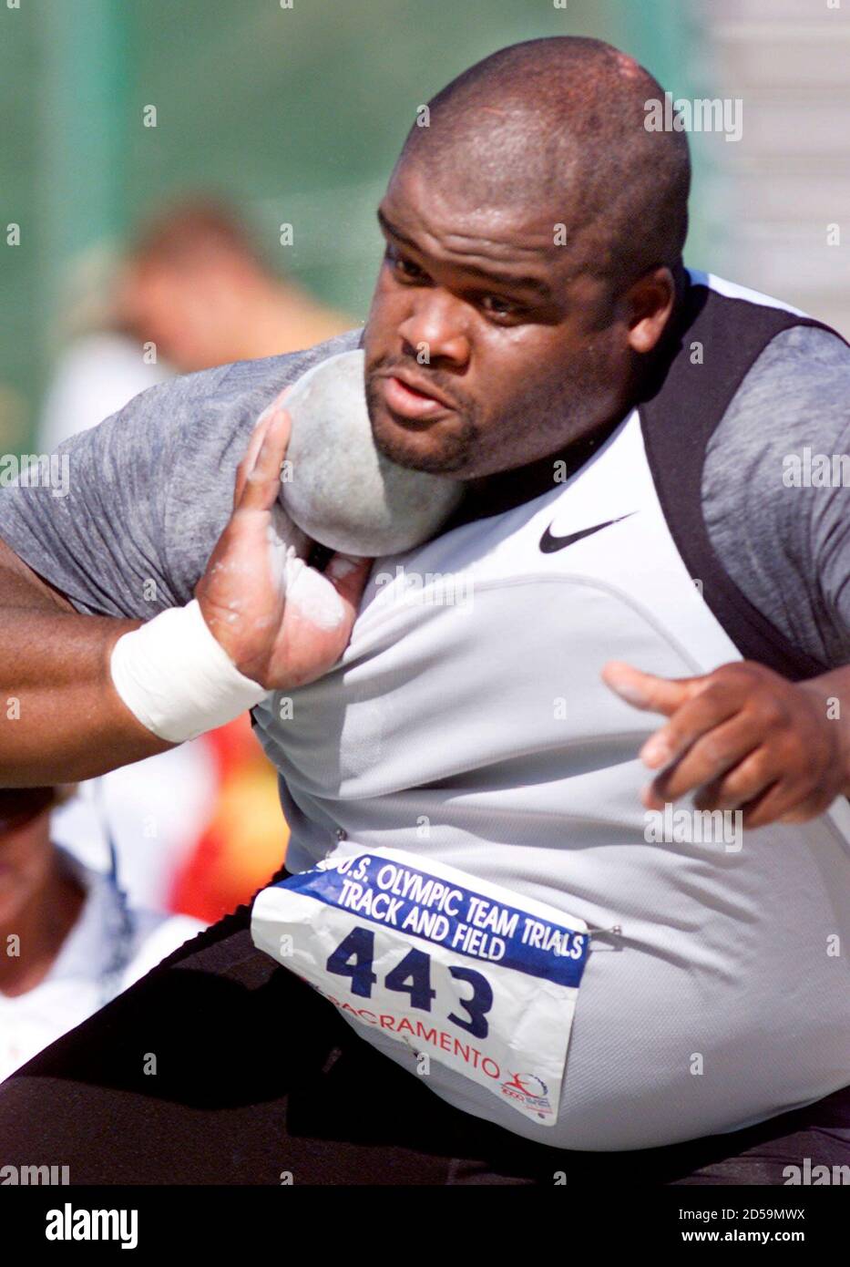 World Shot Put Champion C J Hunter Competes During The U S Olympic Track And Field Trials In Sacramento In This July 14 2000 File Photo Hunter Has Tested Positive For The Anabolic Steroid