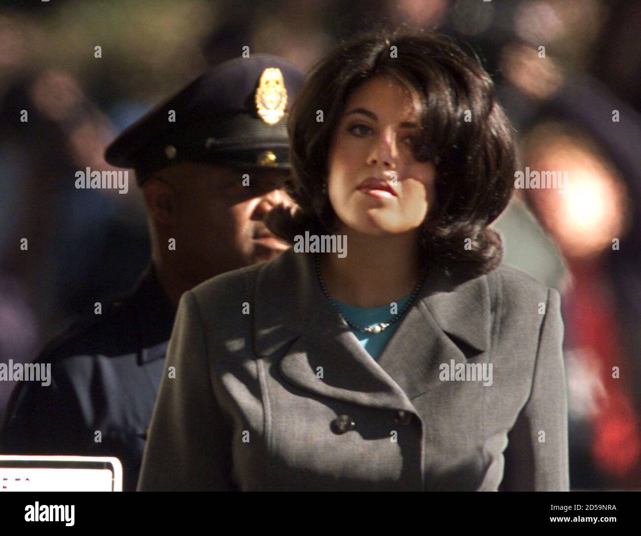 Former White House Intern Monica Lewinsky Arrives At The Us Distict Courthouse Early August 20 For Her Second Day Of Testimony Before Kenneth Starr S Grand Jury Lewinsky Is Appearing Three Days After