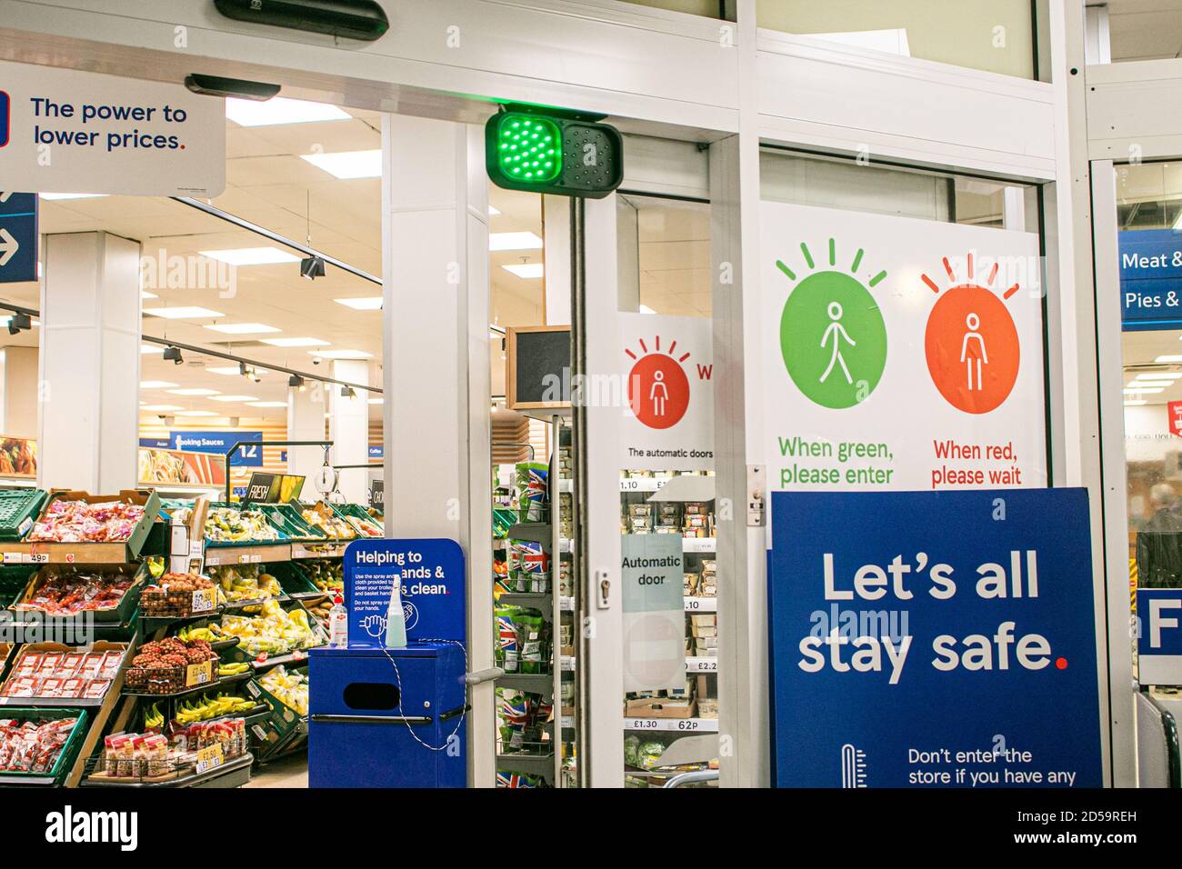 A Tesco supermarket branch in Wimbledon installs an automated traffic light...