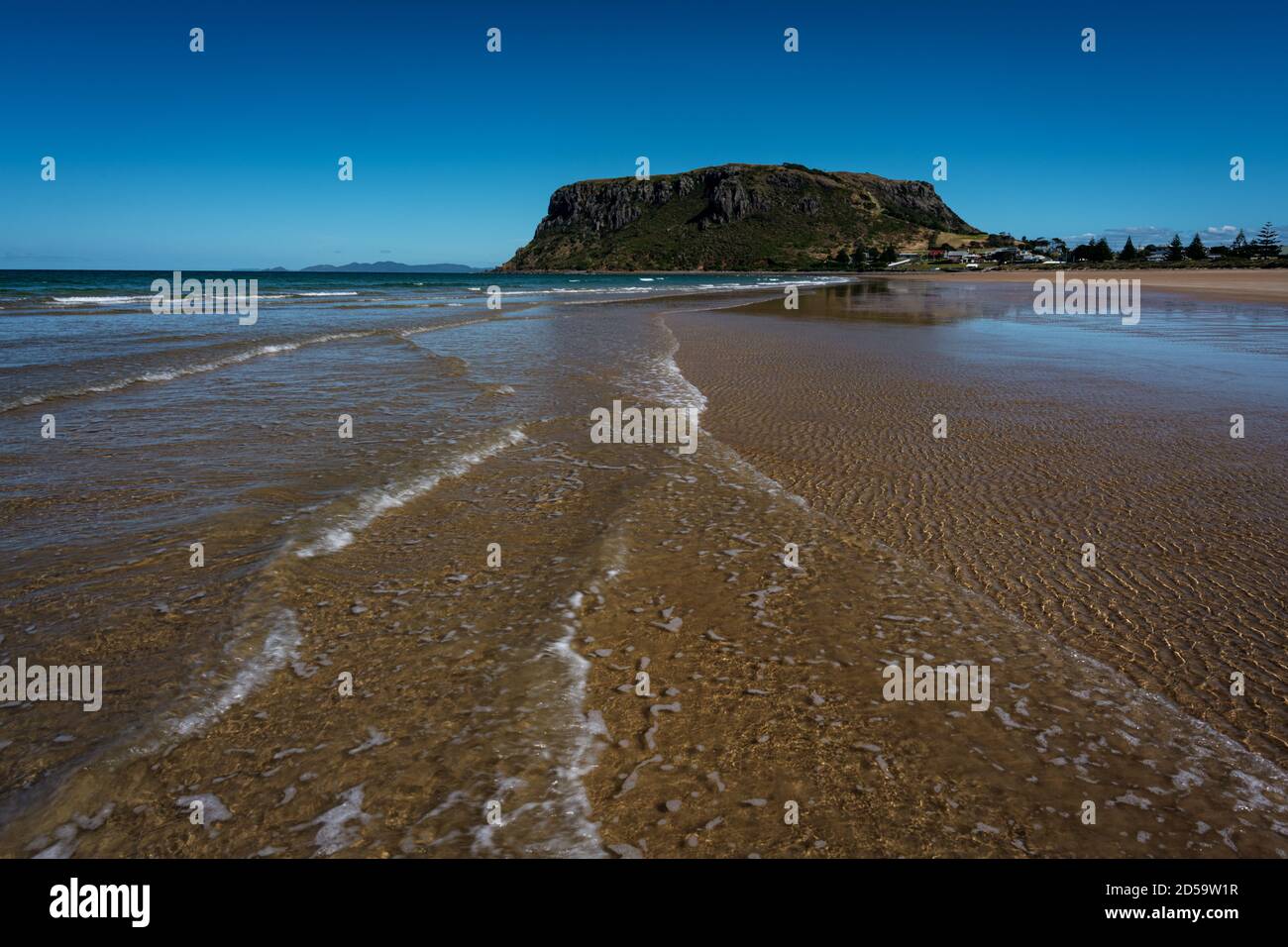 The Nut in Stanley under the blue sky of a summer day. Stock Photo