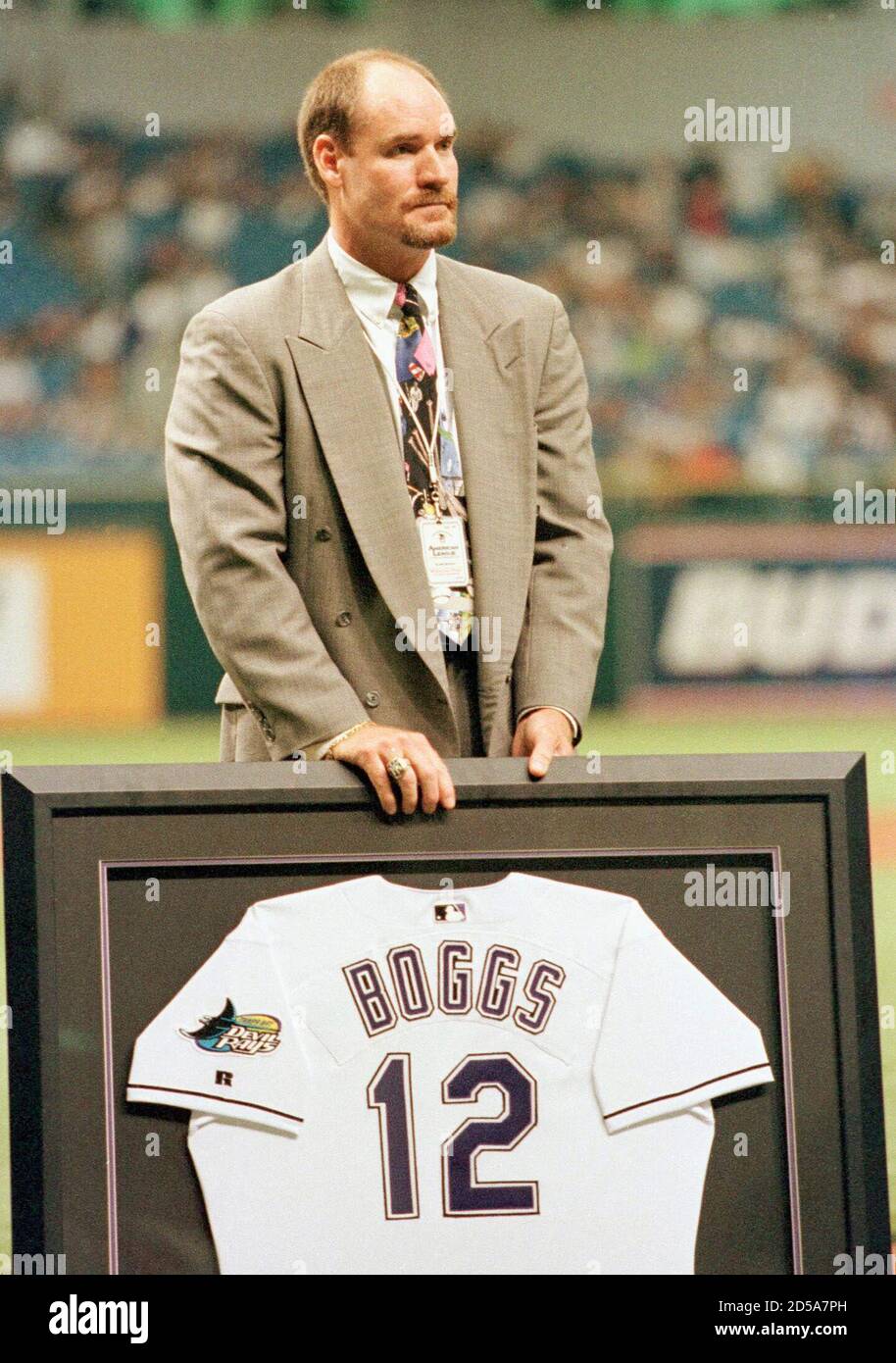 Tampa Bay Devil Rays Wade Boggs stands 