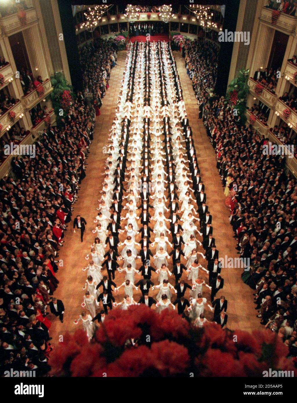 Around 372 People Dance The Opening Waltz At The 48th Traditional Vienna Opera Ball In The