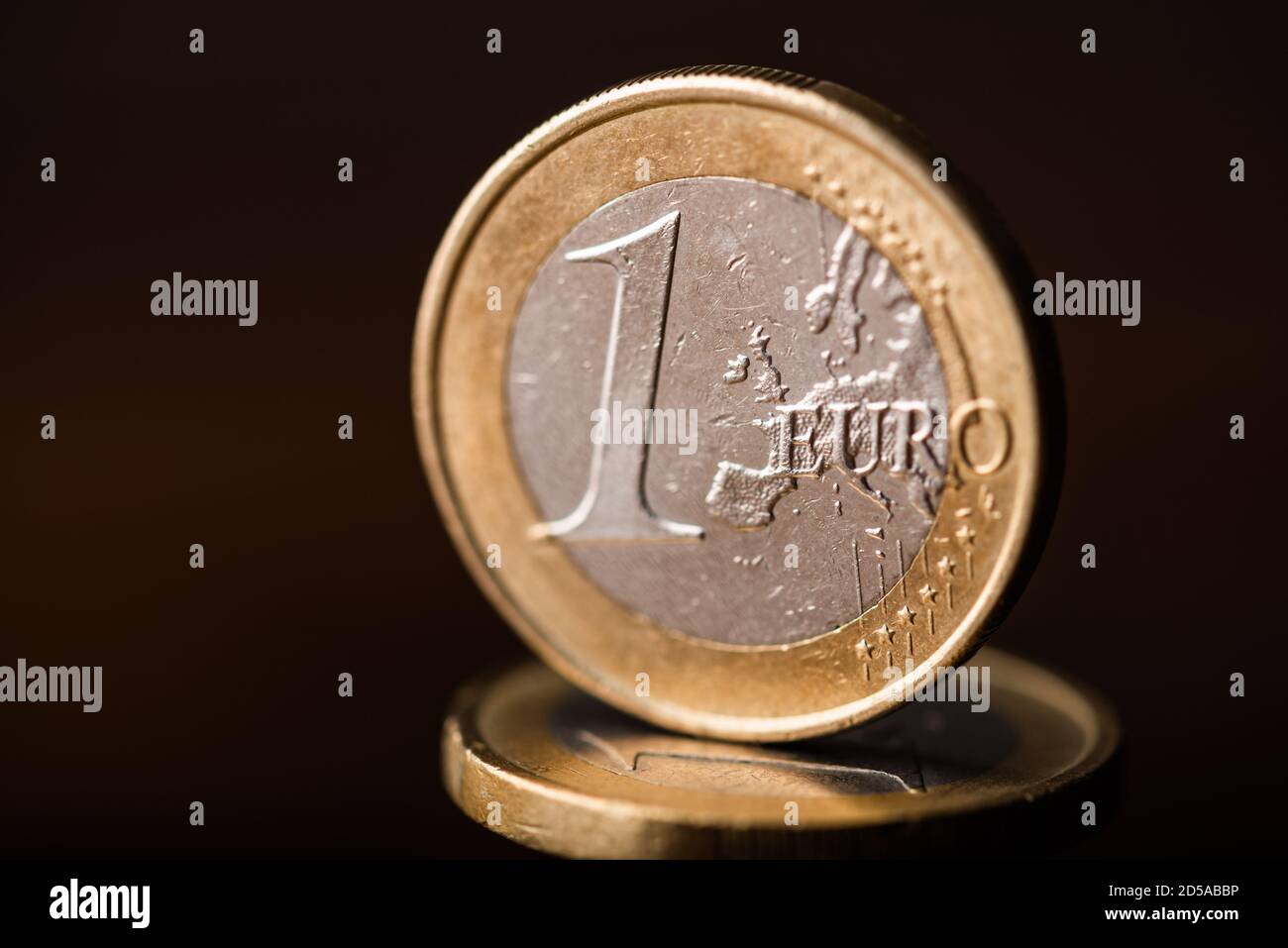 one euro coin Stock Photo