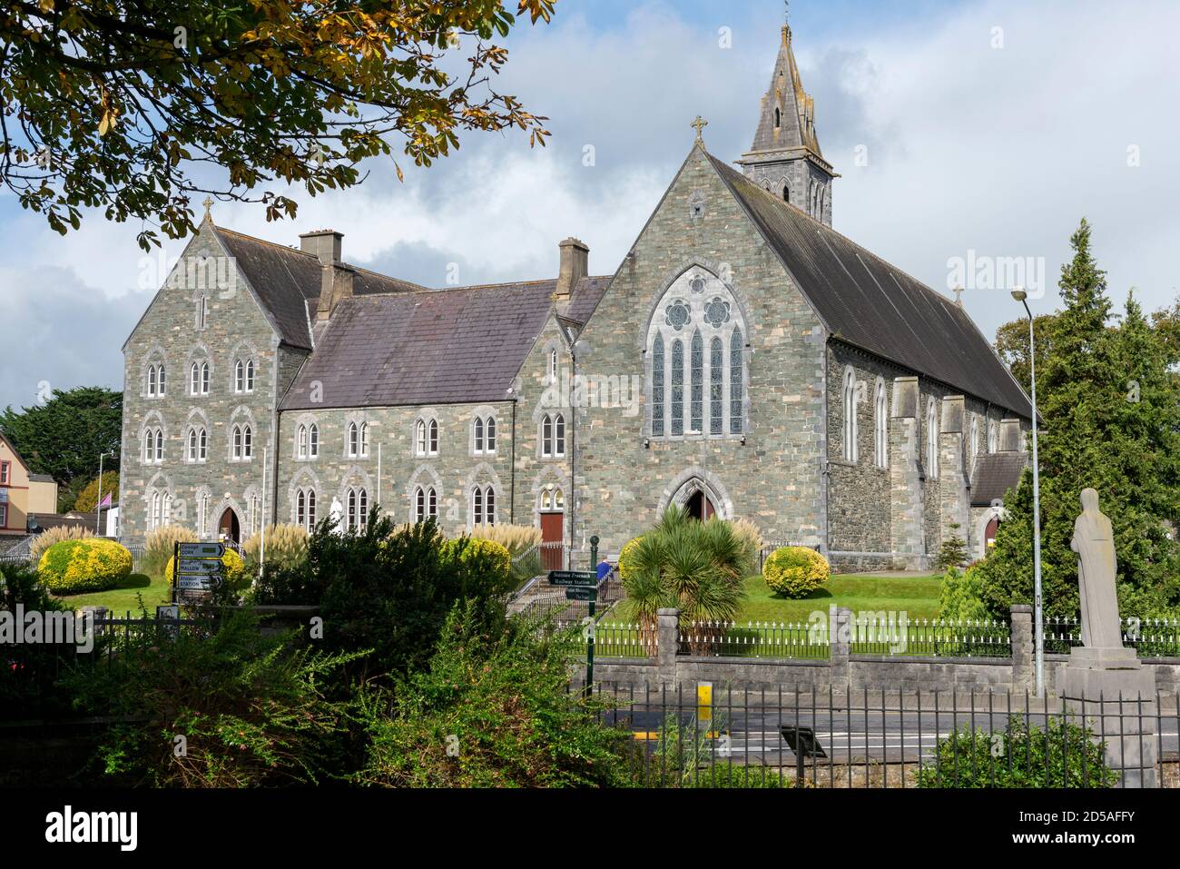 Religion Ireland and The Franciscan Friary Church Killarney as a Gothic Revival style church by architect Edward Welby Pugin in Killarney County Kerry Stock Photo