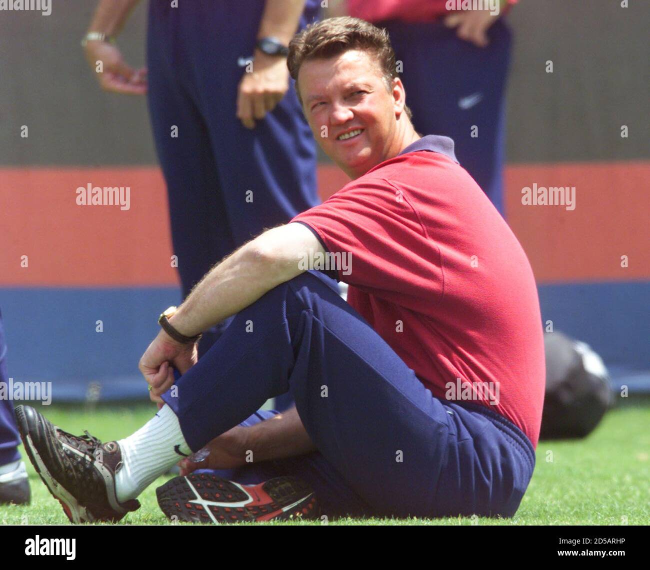 pix Van Gaal Coach Barcelona https www alamy com barcelonas dutch coach louis van gaal sits during a training session in barcelonas nou camp stadium may 17 fc barcelona play their last spanish first division soccer match against celta de vigo next may 19 gnas image381939426 html