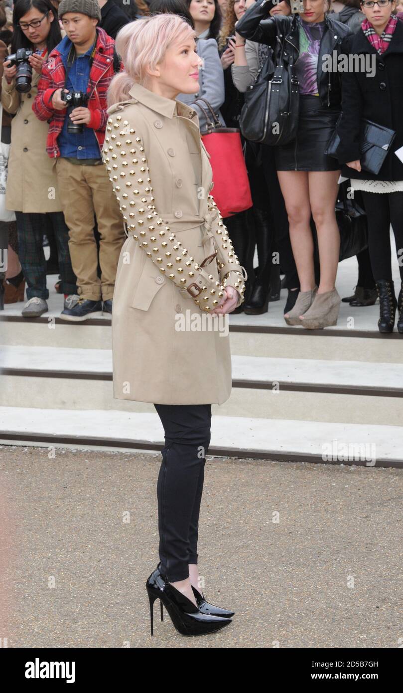 Ellie Goulding. Burberry Prorsum Fashion Show, Kensington Gardens, London. UK Stock Photo