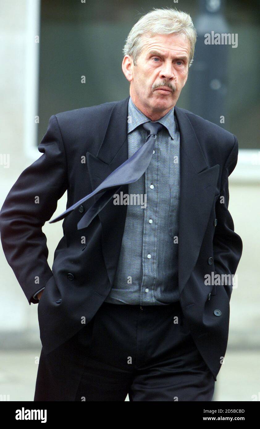 Eddie Spearitt, founder of the Hillsborough Family Support Group and father of 14-year-old Hillsborough victim Adam Spearitt who died in the terraces next to him at Hillsborough, arrives at Leeds Crown Court, June 6. Two former South Yorkshire Police officers Chief Superintendent David Duckinfield and Superintendent Bernard Murray are charged with manslaughter and wilful neglect of duty in the first criminal proceedings to follow the Hillsborough tragedy in which 96 Liverpool soccer fans were crushed to death at the 1989 FA Cup Semi final.  DC Stock Photo
