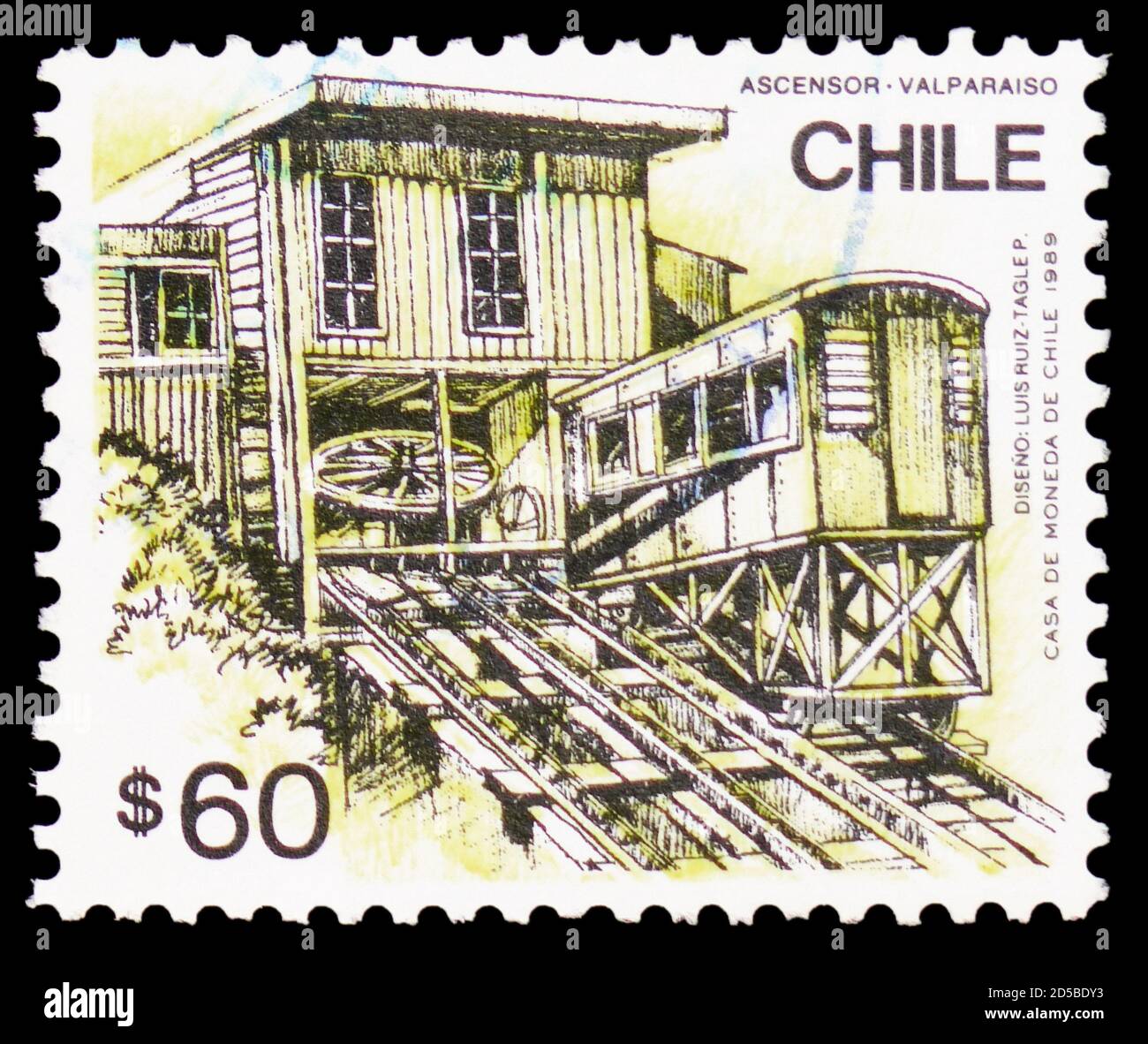 Chile Valparaiso Av Brasil Arco Británico Vintage RPPC 09.57  Latin &  South America - South America - Chile, Postcard / HipPostcard