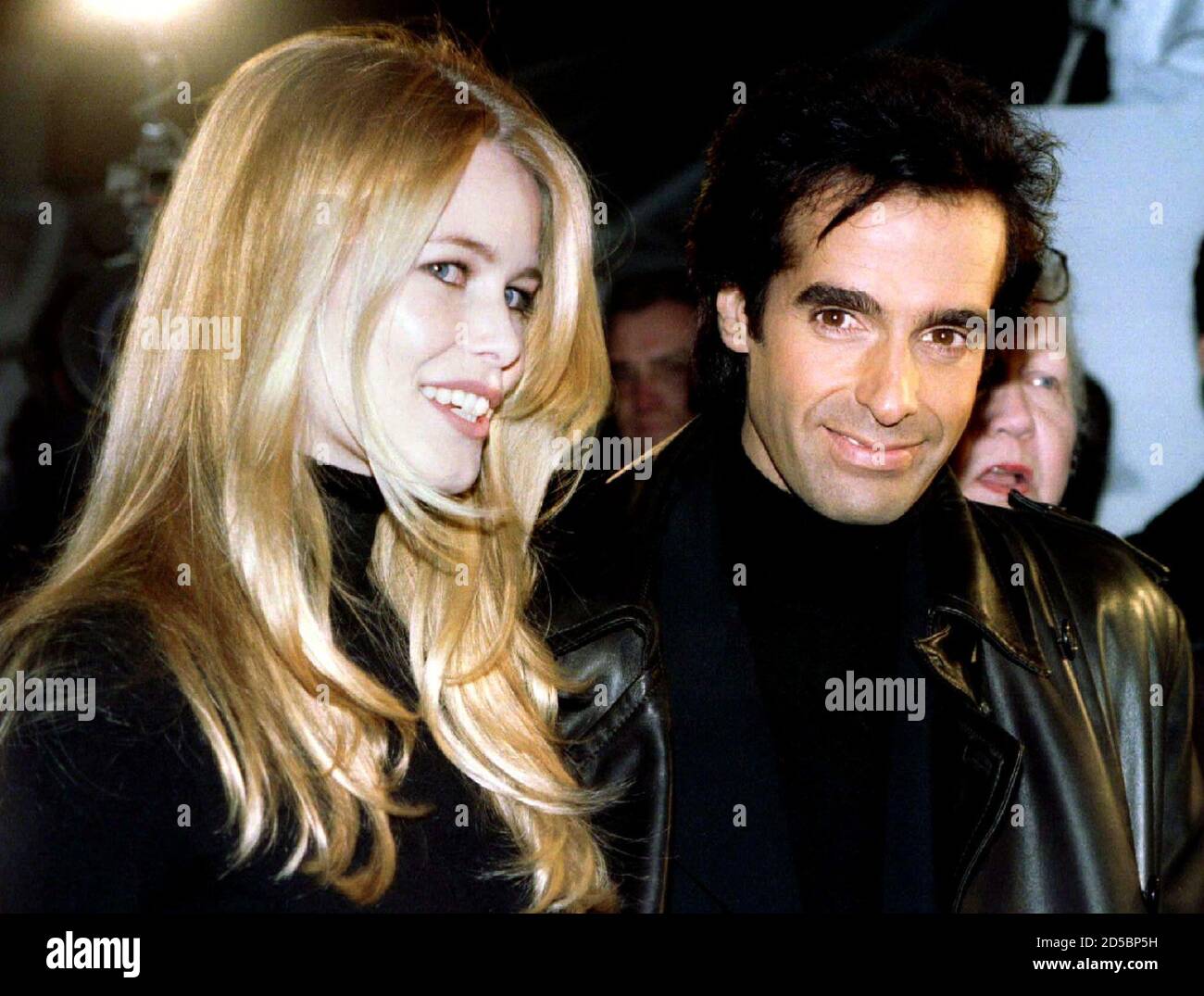 Master Illusionist David Copperfield R Arrives With His Companion Claudia Schiffer For A Gala Party Following The Opening Night Of Copperfield S Broadway Debut In Dreams And Nightmares December 5 The Show Which