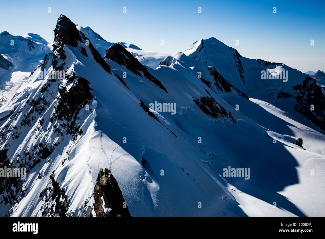 Swiss alps ridgeline Stock Photo - Alamy