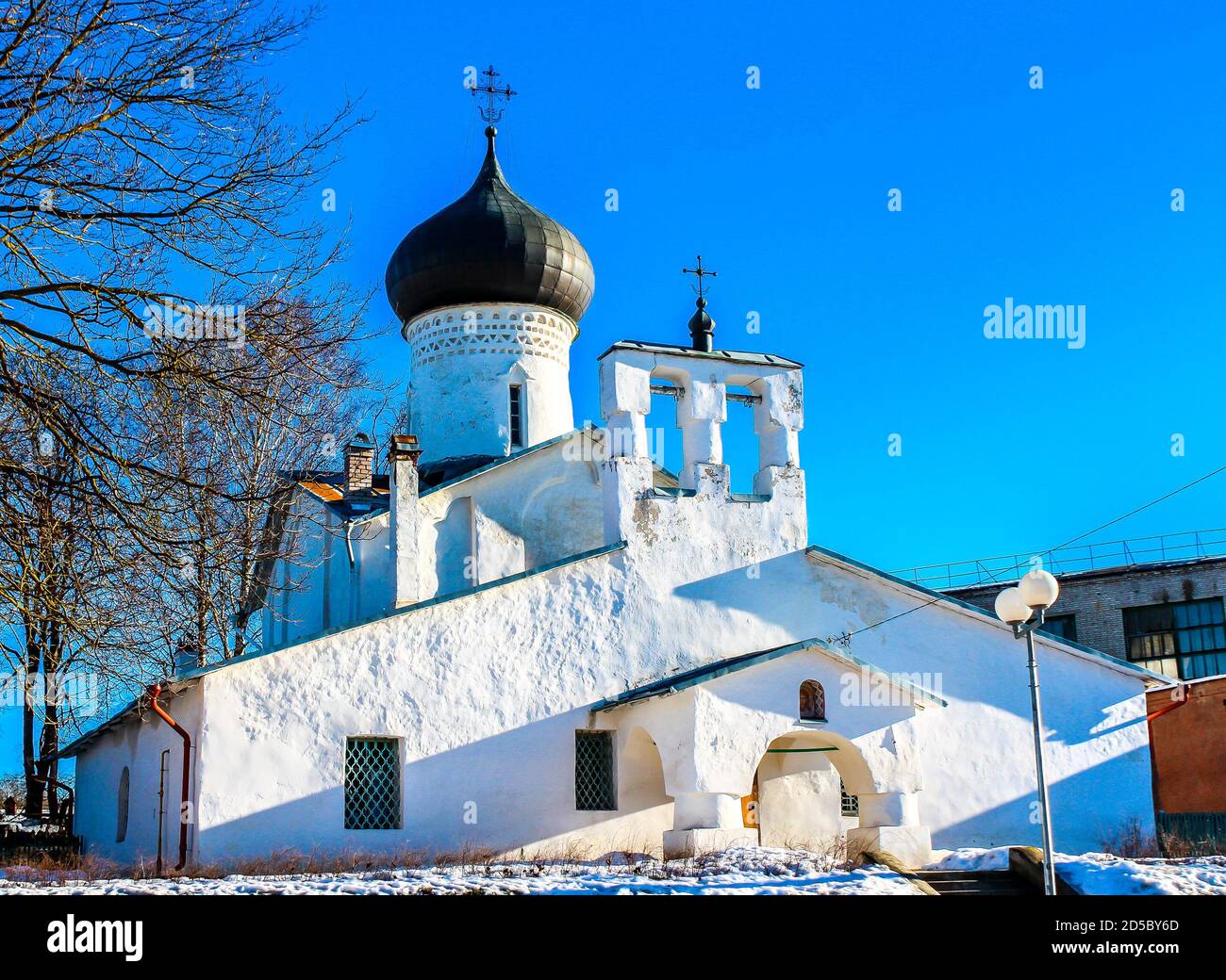 The Church of Joachim and Anna. Pskov. Russia Stock Photo