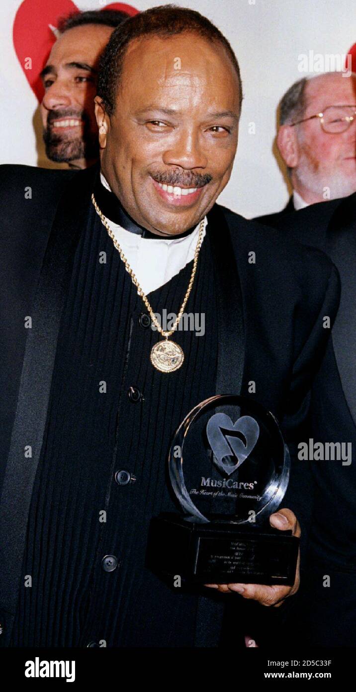 Quincy jones music producer musicares hires stock photography and