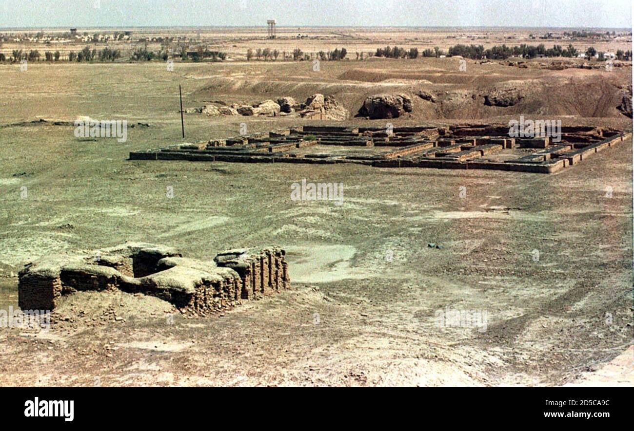 A General View Of The Birthplace Of Biblical Patriarch Abraham In The Ancient City Of Ur 375 Km South Of Baghdad February 23 Pope John Paul Held A Special Service Today At