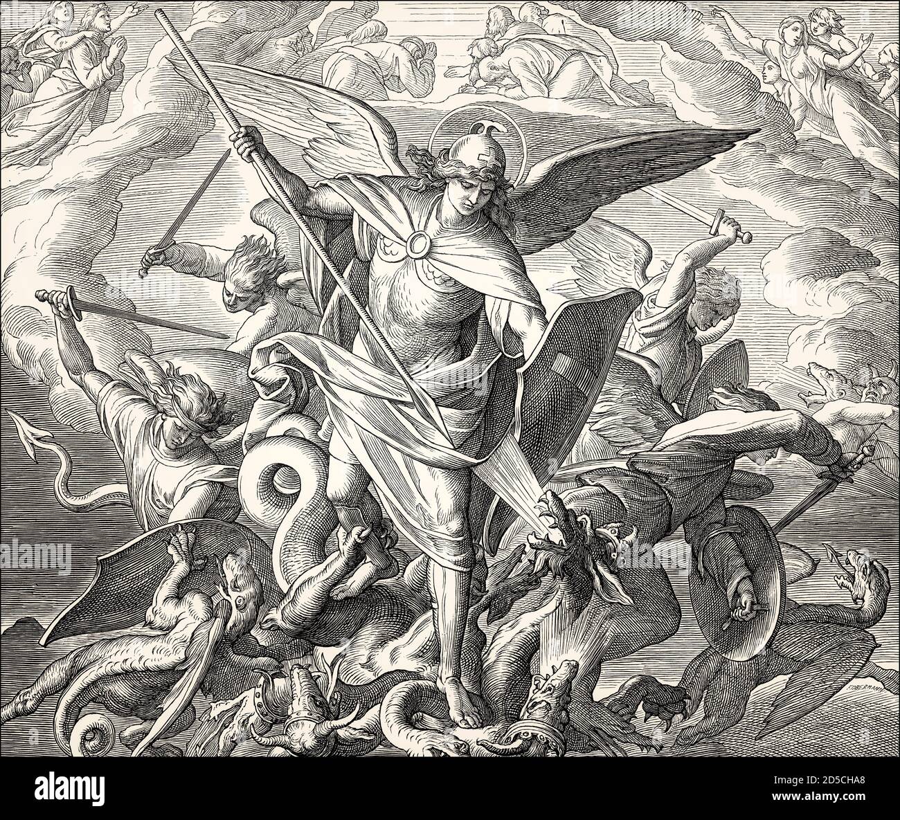 archangel michael vs dragon